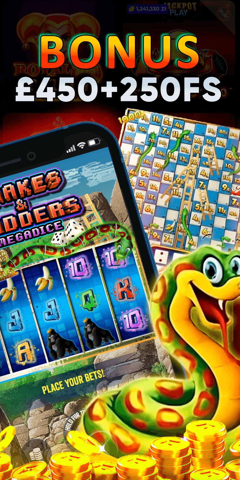 Snakes & Ladders: Fruit Machines 90's Screenshot